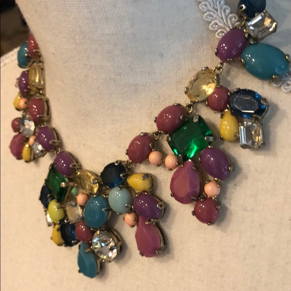 Like New! J. Crew Rhinestone Statement Necklace - image 3
